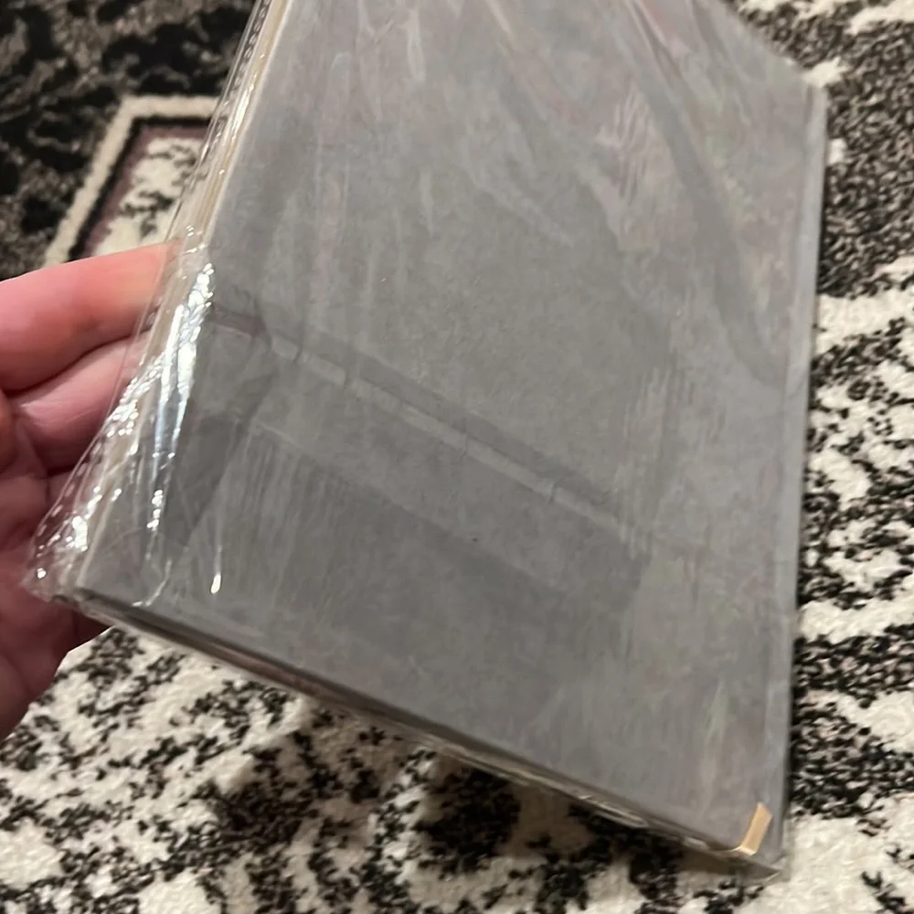 NWT Gray w/ Gold Lettering Hard Cover GUEST BOOK